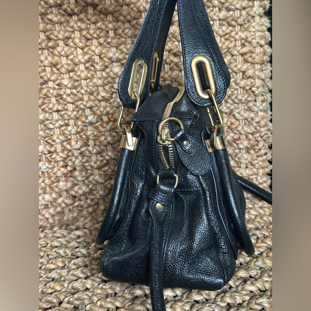 Chloe Paraty Black‎ Leather Handbag - Picture 3 of 10
